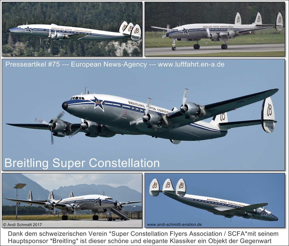 Presseartikel #75 --- Titel: Breitling Super Constellation --- Autor: Andi Schmidt --- Veröffentlichung: www.luftfahrt.en-a.de / European News-Agency