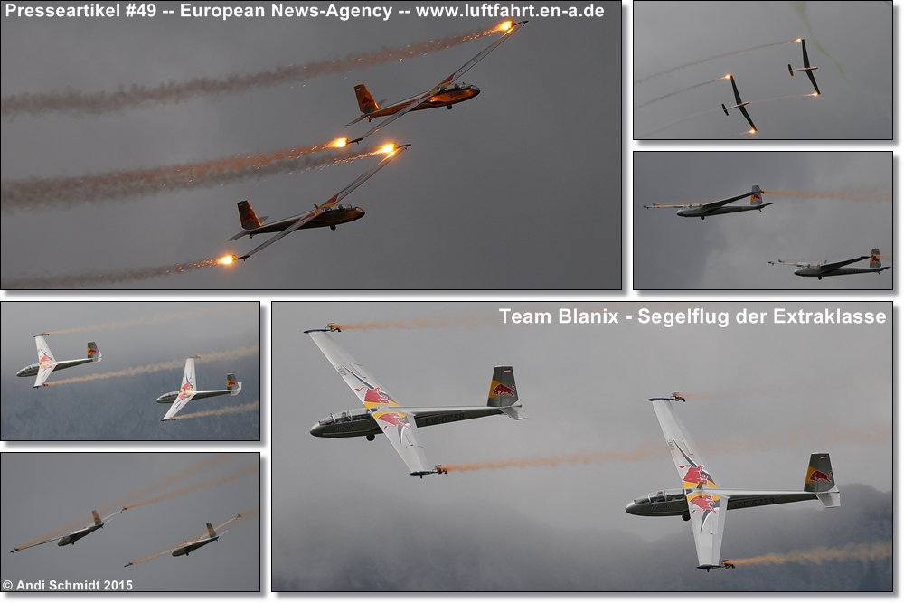 Segelflug der Extraklasse - Team Blanix - Der Presseartikel #49 beschreibt das hohe Leistungspotential dieser Kunstflugstaffel der besonderen Art. - Bitte *Anklicken* -