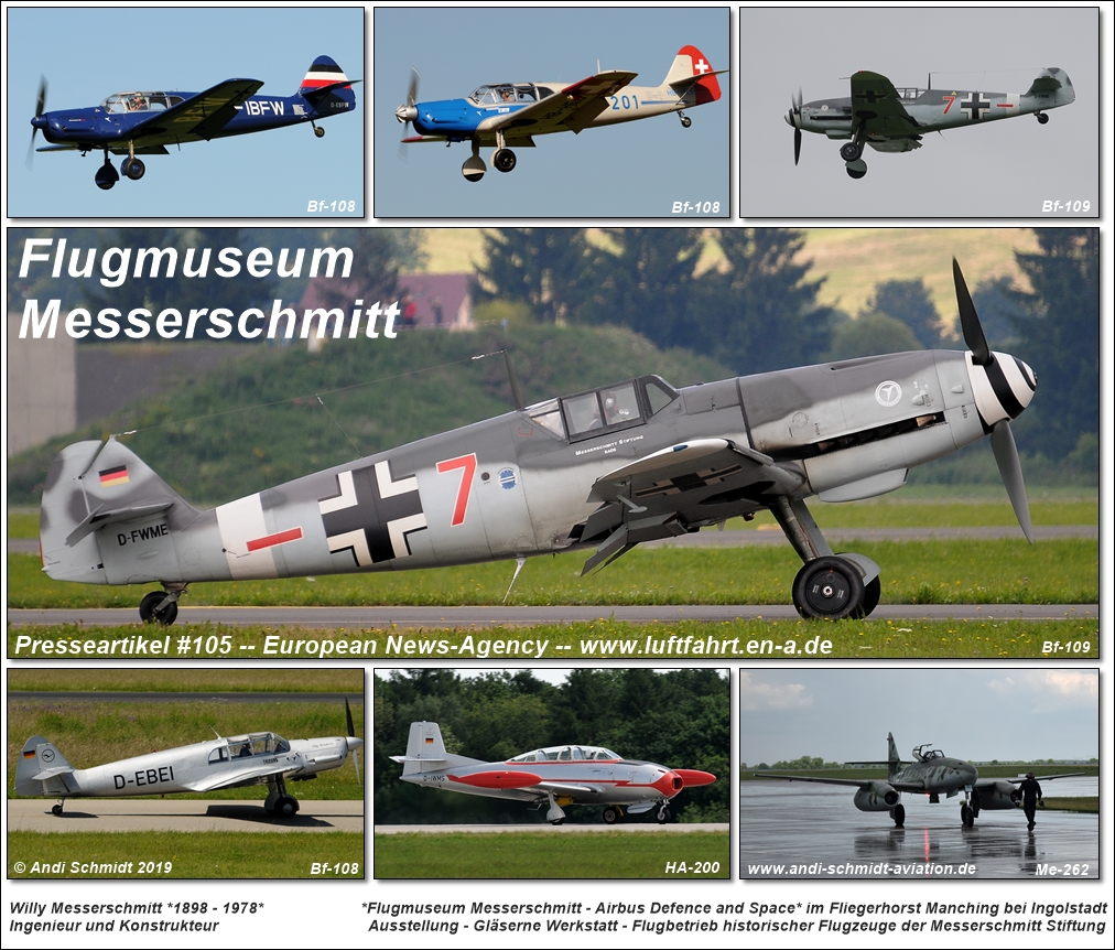 Presseartikel #105 -- Flugmuseum Messerschmitt -- Autor: Andi Schmidt für European News-Agency -- www.luftfahrt.en-a.de