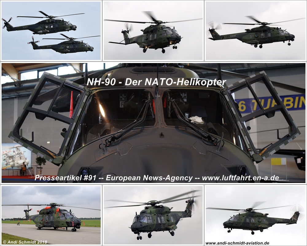 Presseartikel #91 - NH-90 - Der NATO-Helikopter - Exklusiver Bericht von Andi Schmidt für *European News-Agency / ENA*
